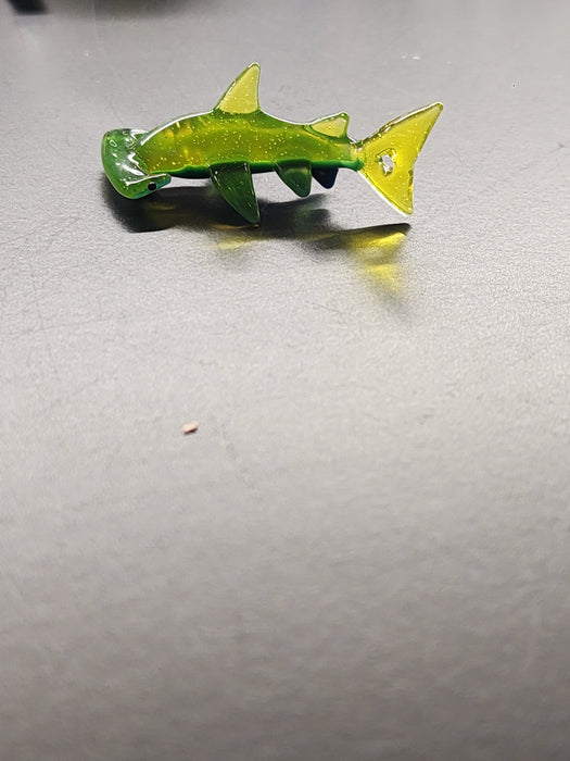 Liz Wright Shark - Citrine and Peacock