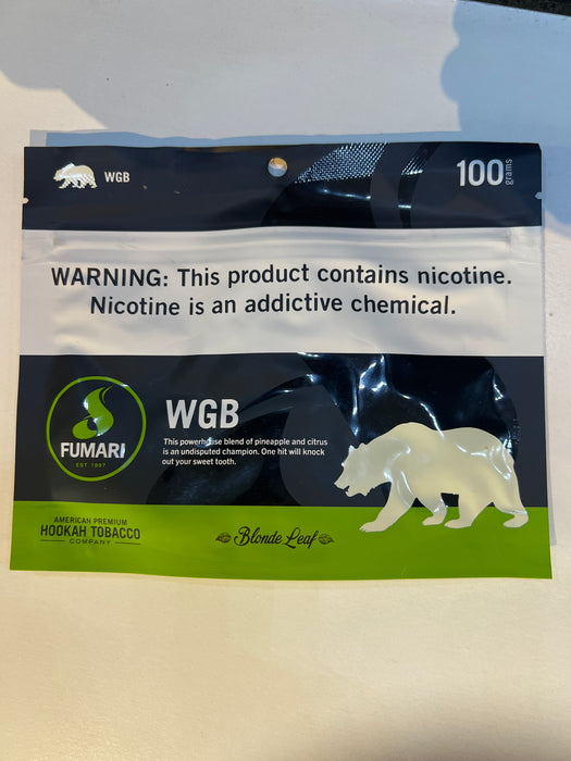 100GM WHITE GUMMI BEAR- FUMARI HOOKAH TOBACCO