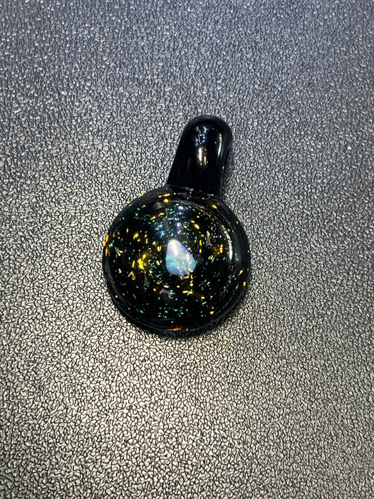 Wigged Out Art Dichro and Opal Black Pendant