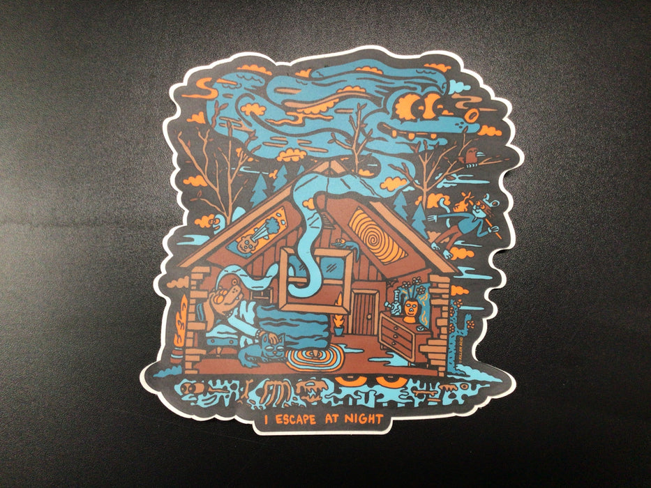 KILLER ACID Sleepy Dog Cabin Large Sticker