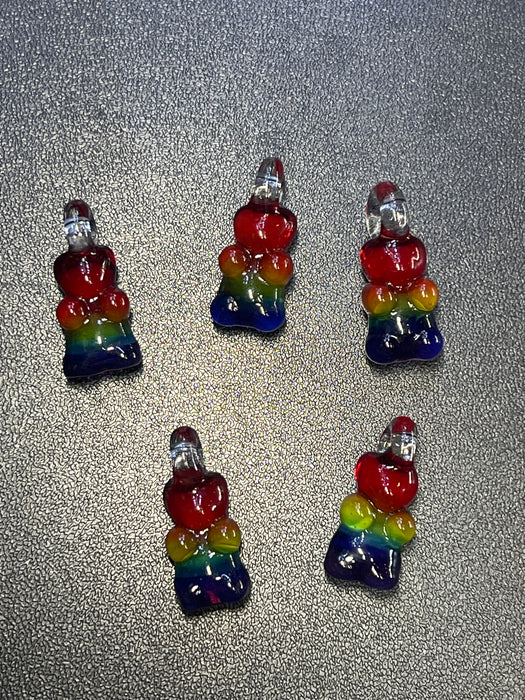 Glass By Ariel- Gummy Bear Pendant