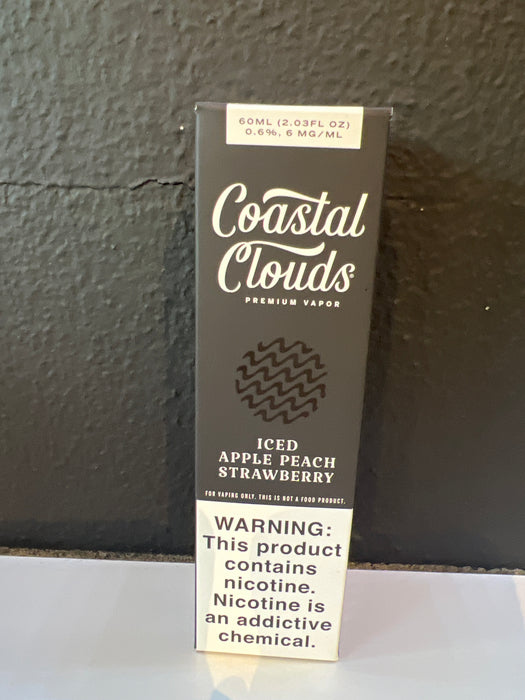 Coastal Clouds Iced Apple Peach Strawberry 6mg PGVG 60ml