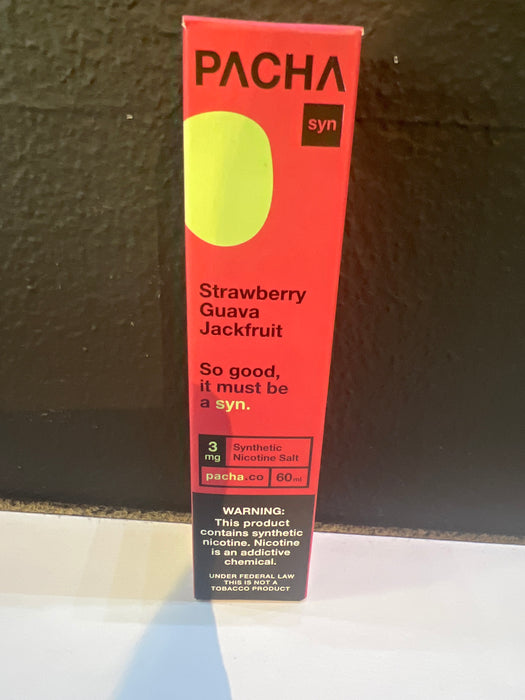 Pacha Syn Strawberry Guava Jackfruit 3mg 60ml Synthetic Nicotine Salt