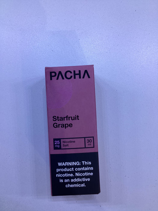Pacha Mama Starfruit Grape25mg Synthetic Nicotine Salt 30ml
