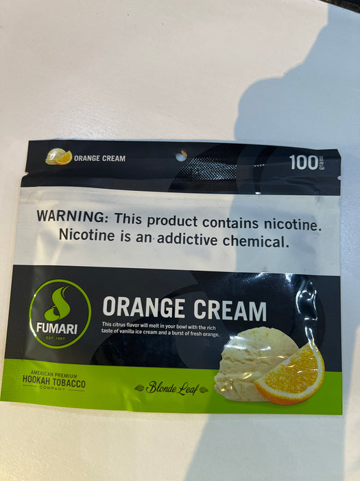 100GM ORANGE CREAM - FUMARI HOOKAH TOBACCO