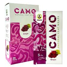 Camo Wrap Grape Natural Leaf Wrap 5pk