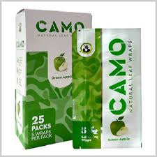 Camo Wrap Green Apple Natural Leaf Wrap 5pk