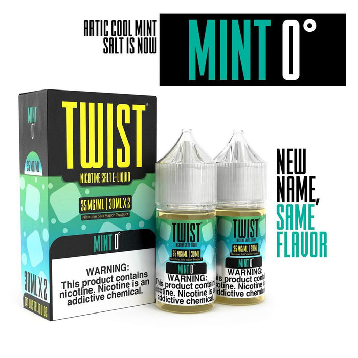 TWST Salts - Mint 0° 50mg/ml Nicotine Salt E-Liquid (2-Pack)