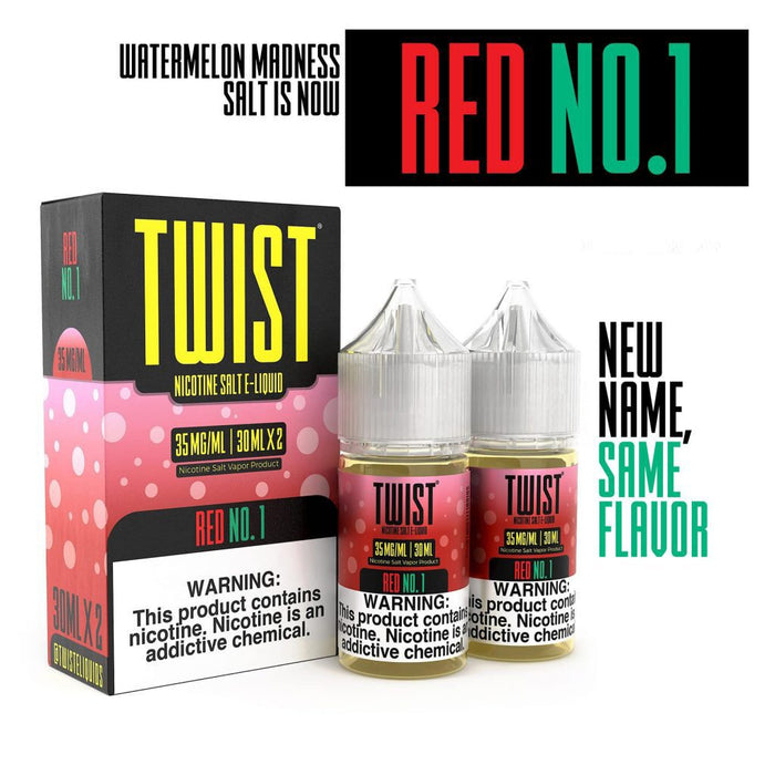 TWST Salts - Red No. 1 35mg/ml Nicotine Salt E-Liquid (2-Pack)