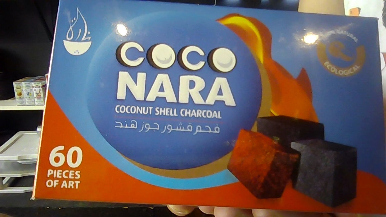 Coco Nara Medium Box Coals 60 piece Coconut Shell Charcoal