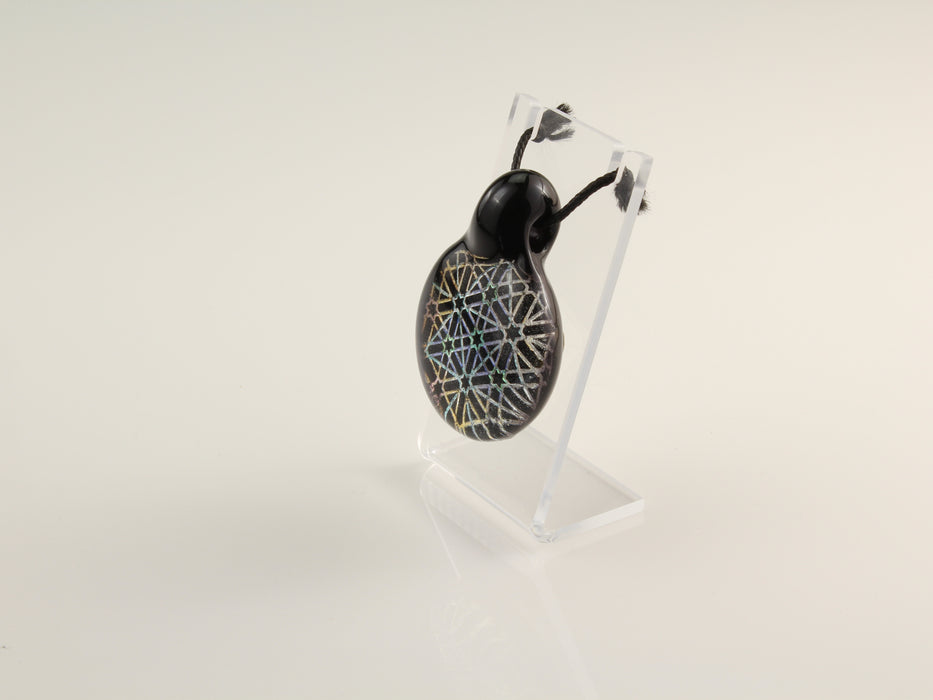 MONGREL375: PAINTED DICHRO PENDANT MONGREL