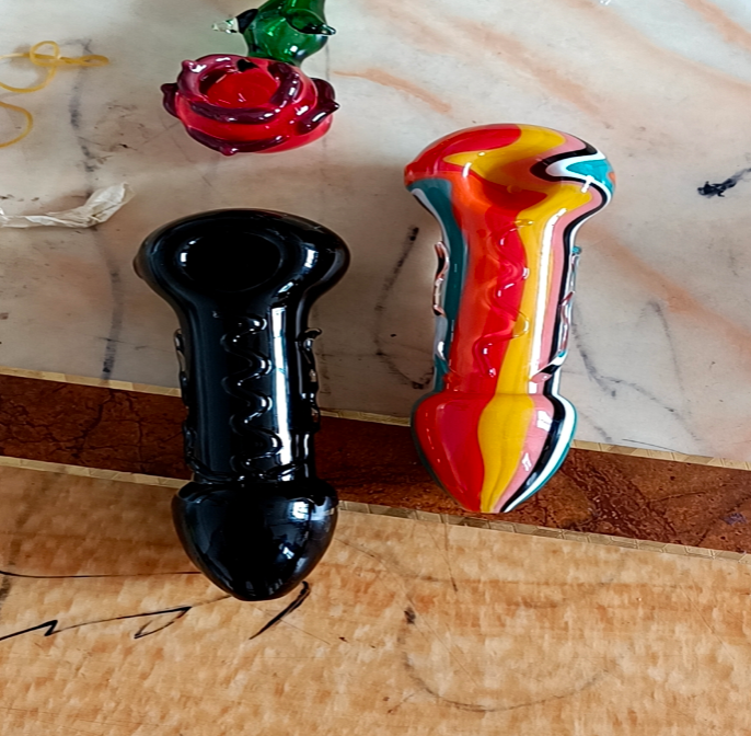 Glass Penis Handpipe_Black