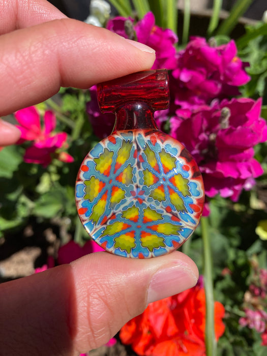 Andrew Certo Pendant: Triple Millie w/Red Bail