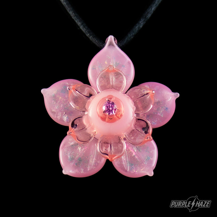 Mars Glass: Spinner Flower Light Pink