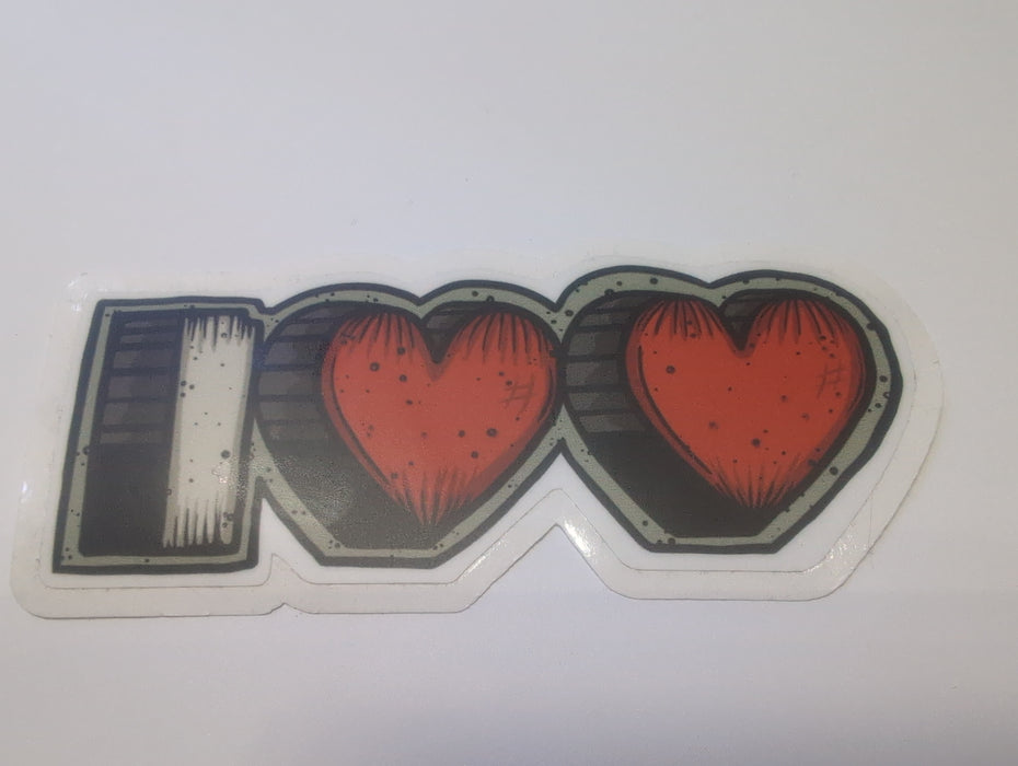 Vincent Gordon Sticker: I Love Love Large Sticker