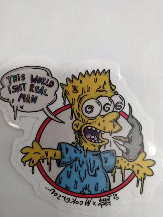 This World Isn’t Real Bart Sticker