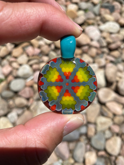 Andrew Certo Pendant: Teal Bail