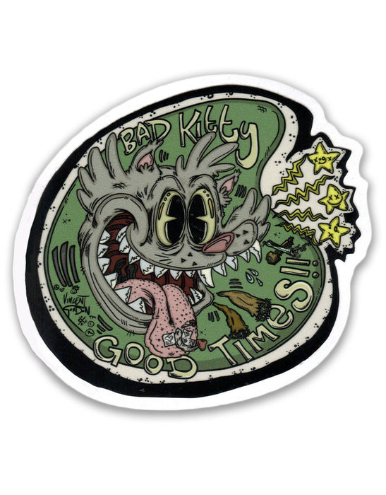 Vincent Gordon - "Bad Kitty, Good Times" Sticker
