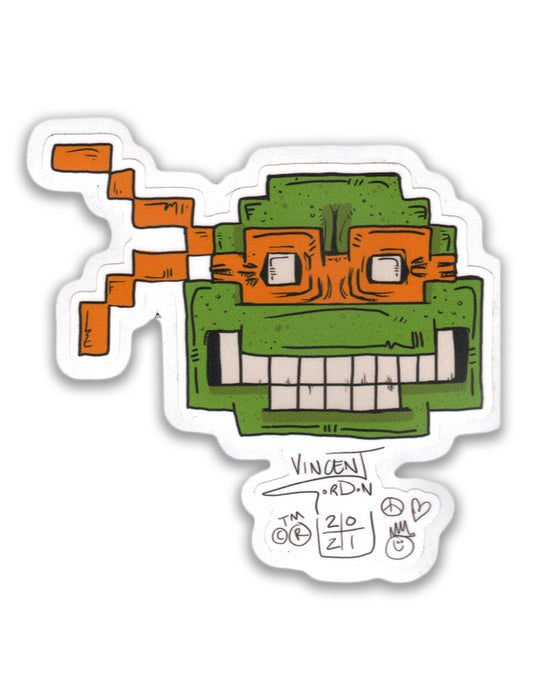 Vicent Gordon - "Michelangelo Face" Sticker