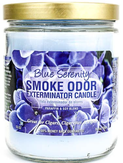 Smoke Odor Candle - Blue Serenity