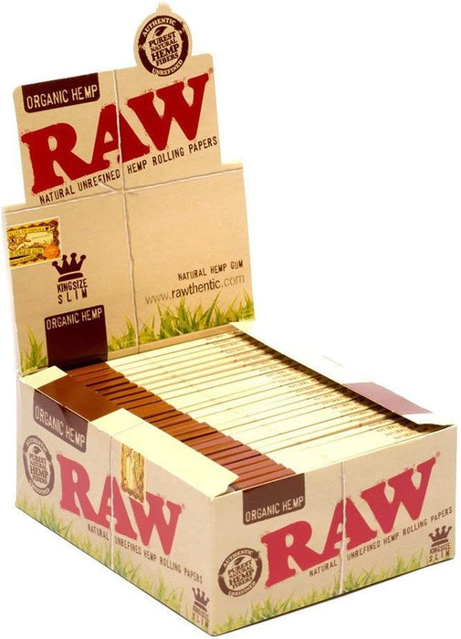 RAW Hemp King Size Slim Rolling Papers