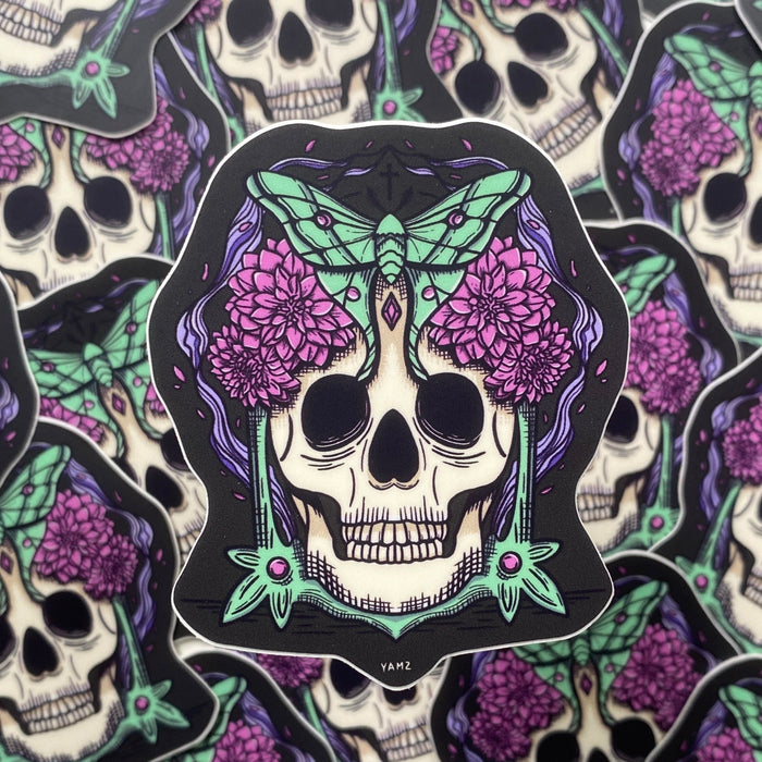 YAMZ - "La Dama de el espíritu" Calavera Sticker