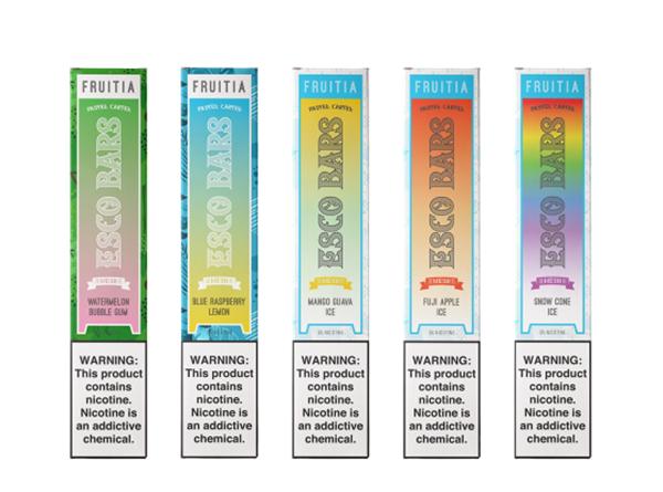 Fruitia x Esco Bars Disposable Vape - 6ml 5% Nic (2500 Puffs)