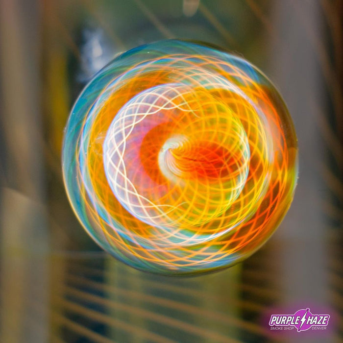 Gatez Glass - Fumicello Jammer w/ Aquarius over White Satin accents