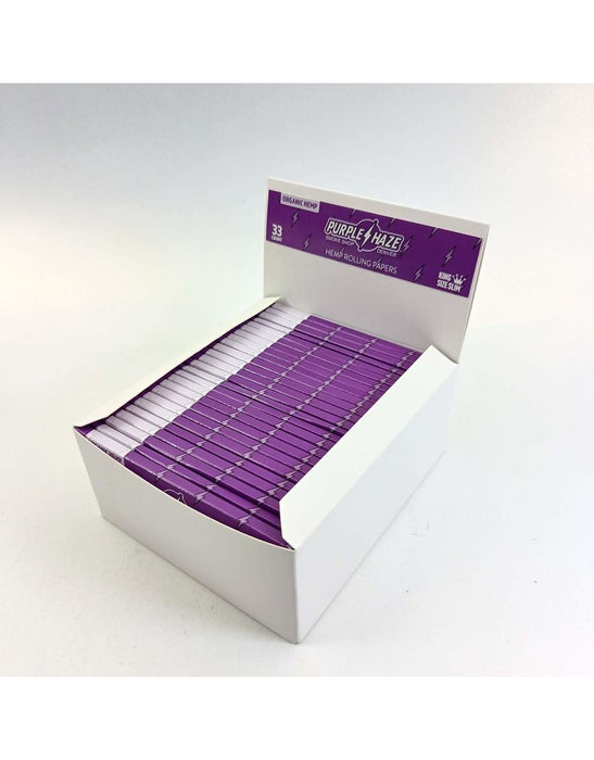 Purple Haze - King Size Slim Organic Hemp Rolling Papers