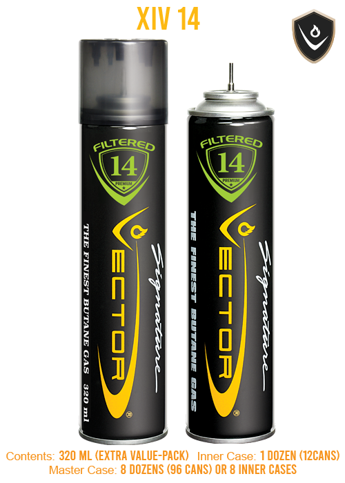 Vector 14x Refined Butane - 320ml Cannister