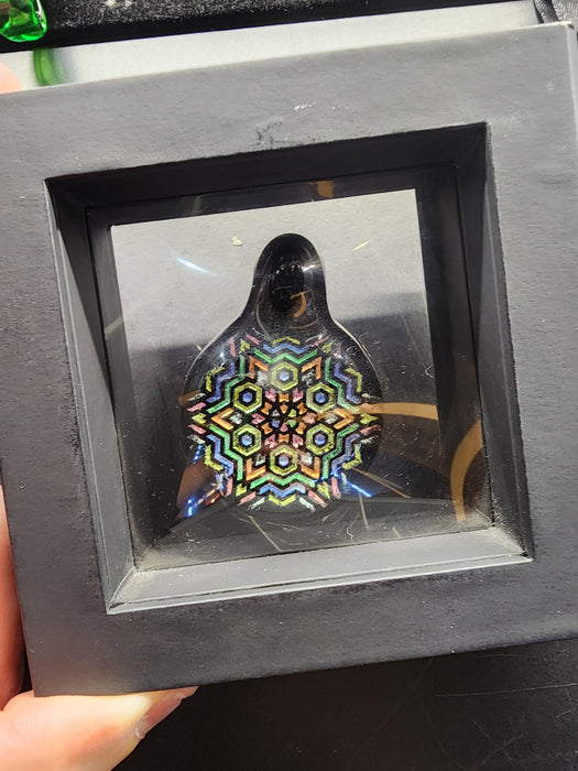 Mongrel1: Painted Dichro Pendant