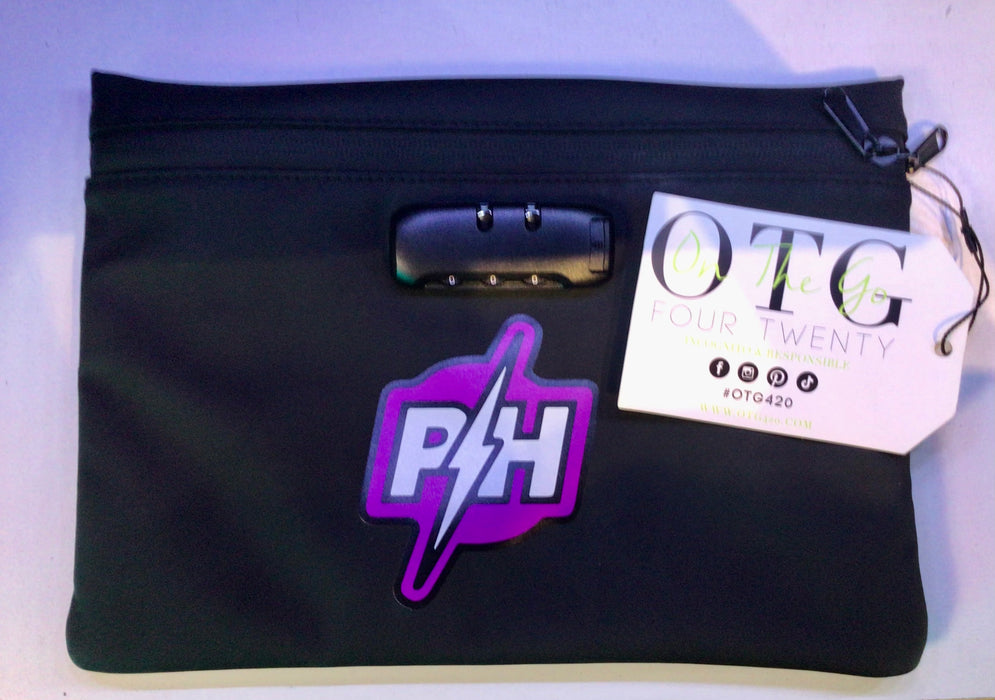 On The Go 420 Purple Haze Logo Exit Bag with Lock