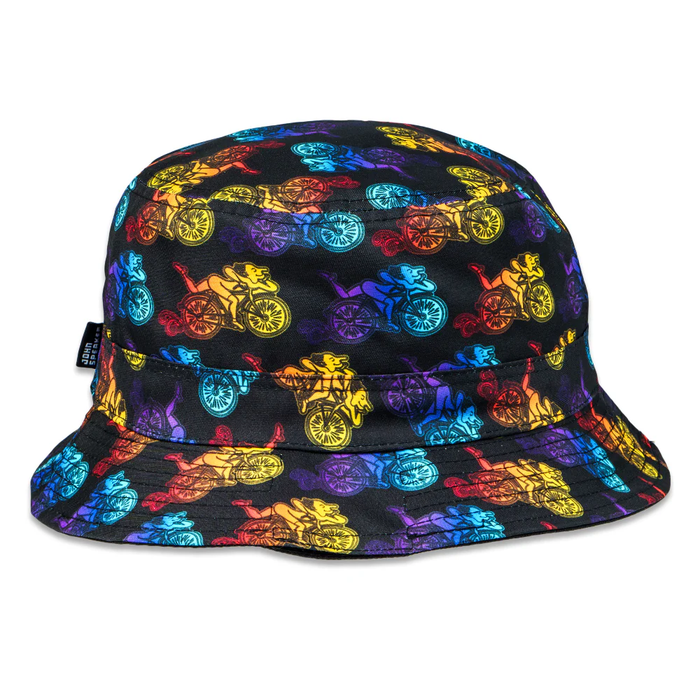 GR Reversable Bucket Hat X/L : John Speaker Bicycle Day Allover Grassroots