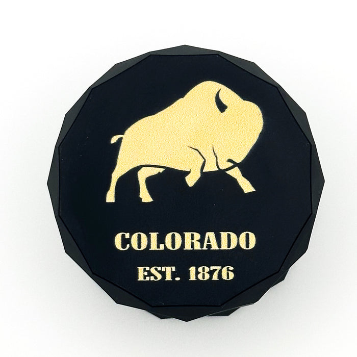 Purple Haze Faceted Grinder 4 tier 63mm Black- Buffalo