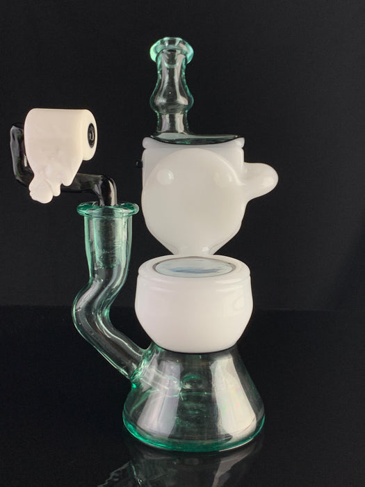 ZACH P WHITE AND BLUE TOILET RIG