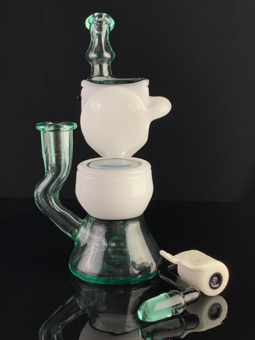 ZACH P WHITE AND BLUE TOILET RIG