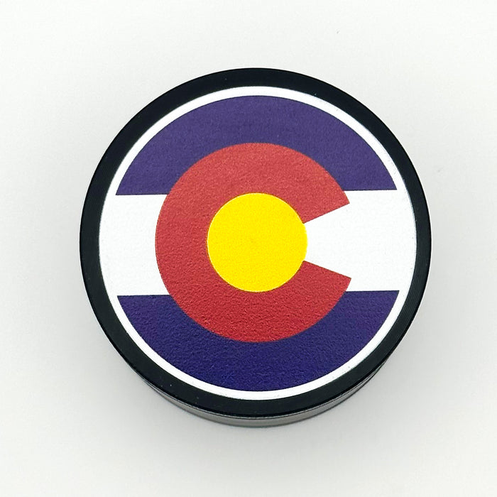 Purple Haze Round Grinder 4 tier 63mm Black- Colorado Flag