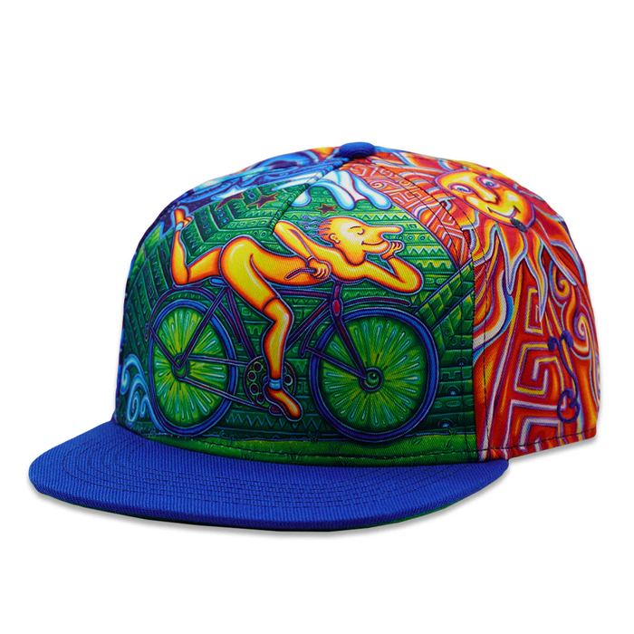 GR Snapback Hat X/L : John Speaker Bicycle Day Allover Grassroots