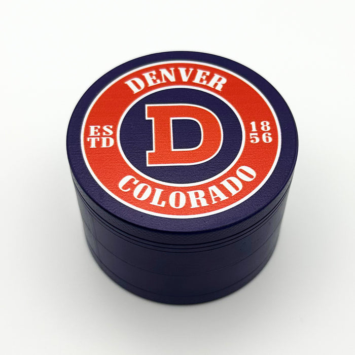 Purple Haze Round Grinder 4 tier 63mm Blue- Broncos Grinder