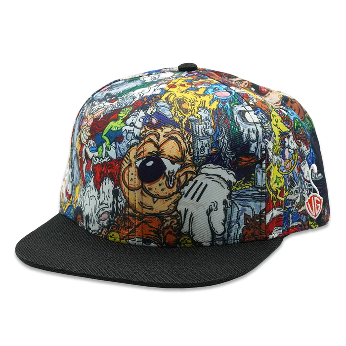 GR Snapback Hat S/M: Vincent Gordon Cartoon Gumbo Grassroots