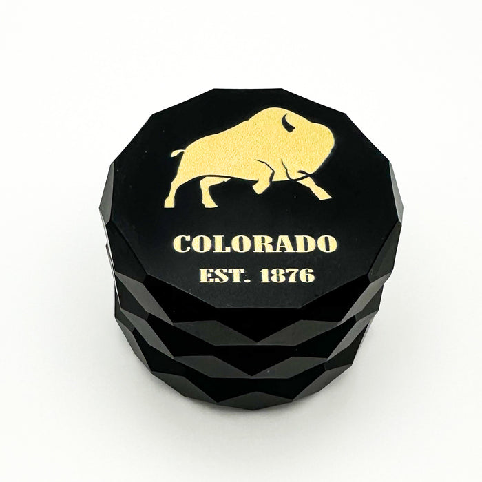 Purple Haze Faceted Grinder 4 tier 63mm Black- Buffalo