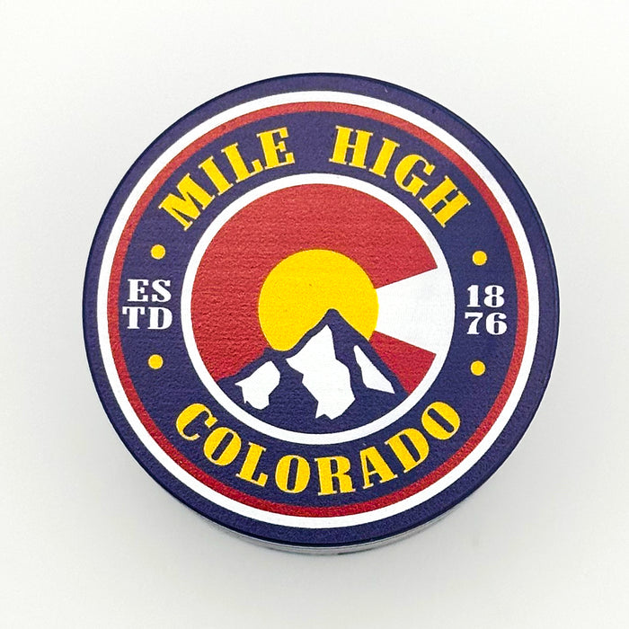 Purple Haze Round Grinder 4 tier 63mm Blue- Mile High Colorado